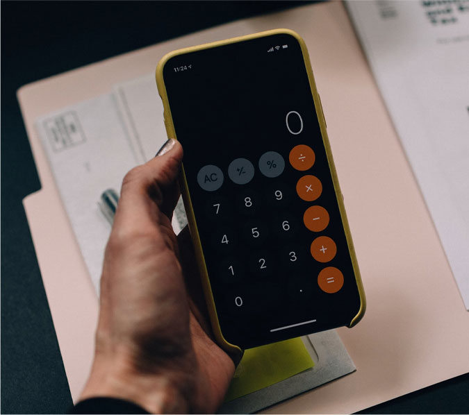 Calculator App on Phone